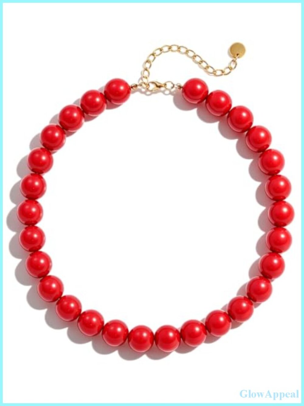 Chunky Acrylic Beaded Choker Necklace Handmade Boho Statement Women